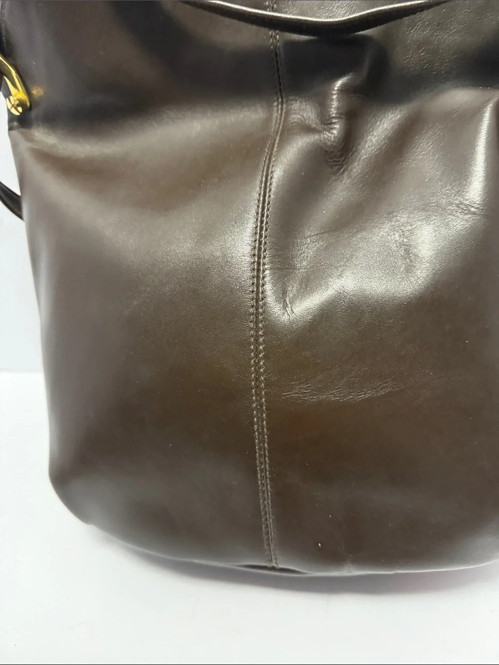 Classic Brown Leather Shoulder Bag